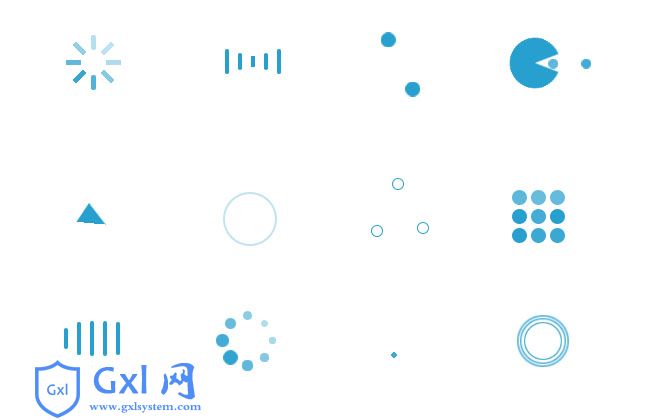 css3蓝色loading加载动画特效是一款非常清爽好看的页面
